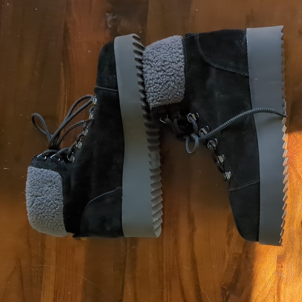 Sam Edelman Platform Shoes / Boots With The Fur View 4
